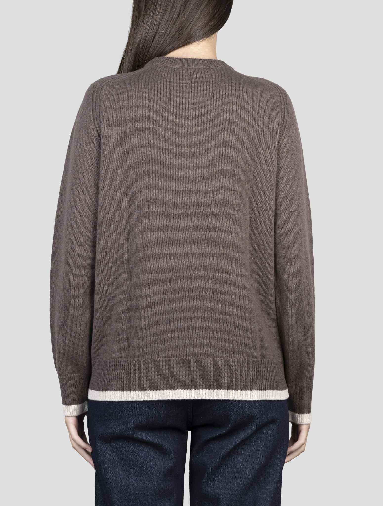 Kiton Brown Cashmere Sweater Crewneck