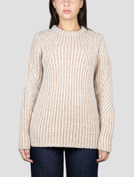 Kiton Brown Camel Cashmere Silk Sweater Crewneck