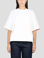 Kiton White Cotton Ea Sweater Crewneck