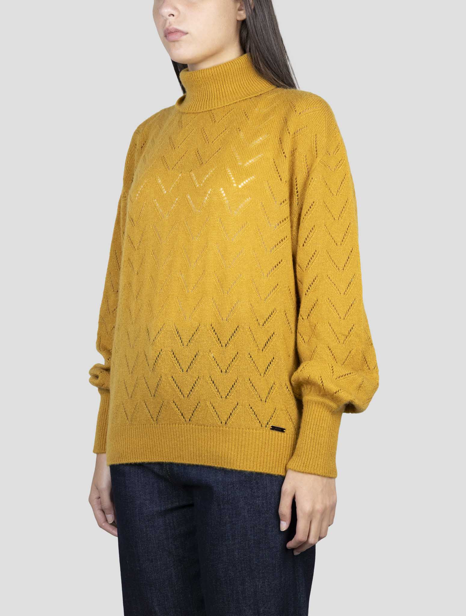 Kiton Brown Cashmere Silk Sweater Turtleneck