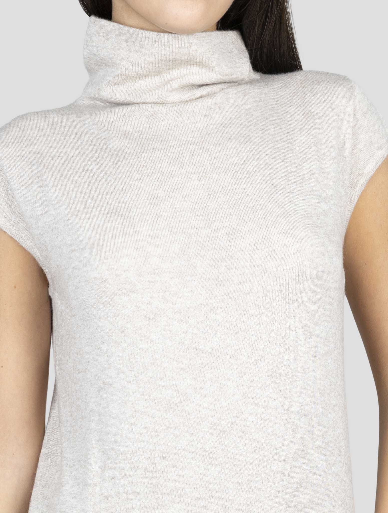 Kiton Light Brown Cashmere Silk Sweater Turtleneck