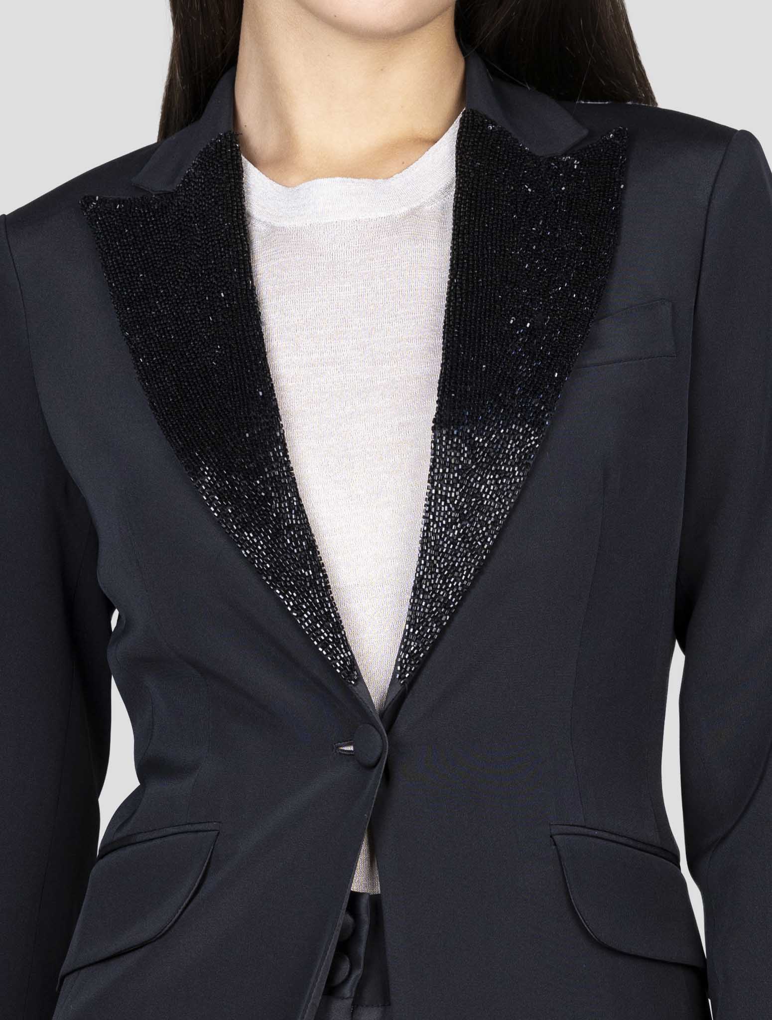 Kiton Black Silk Blazer