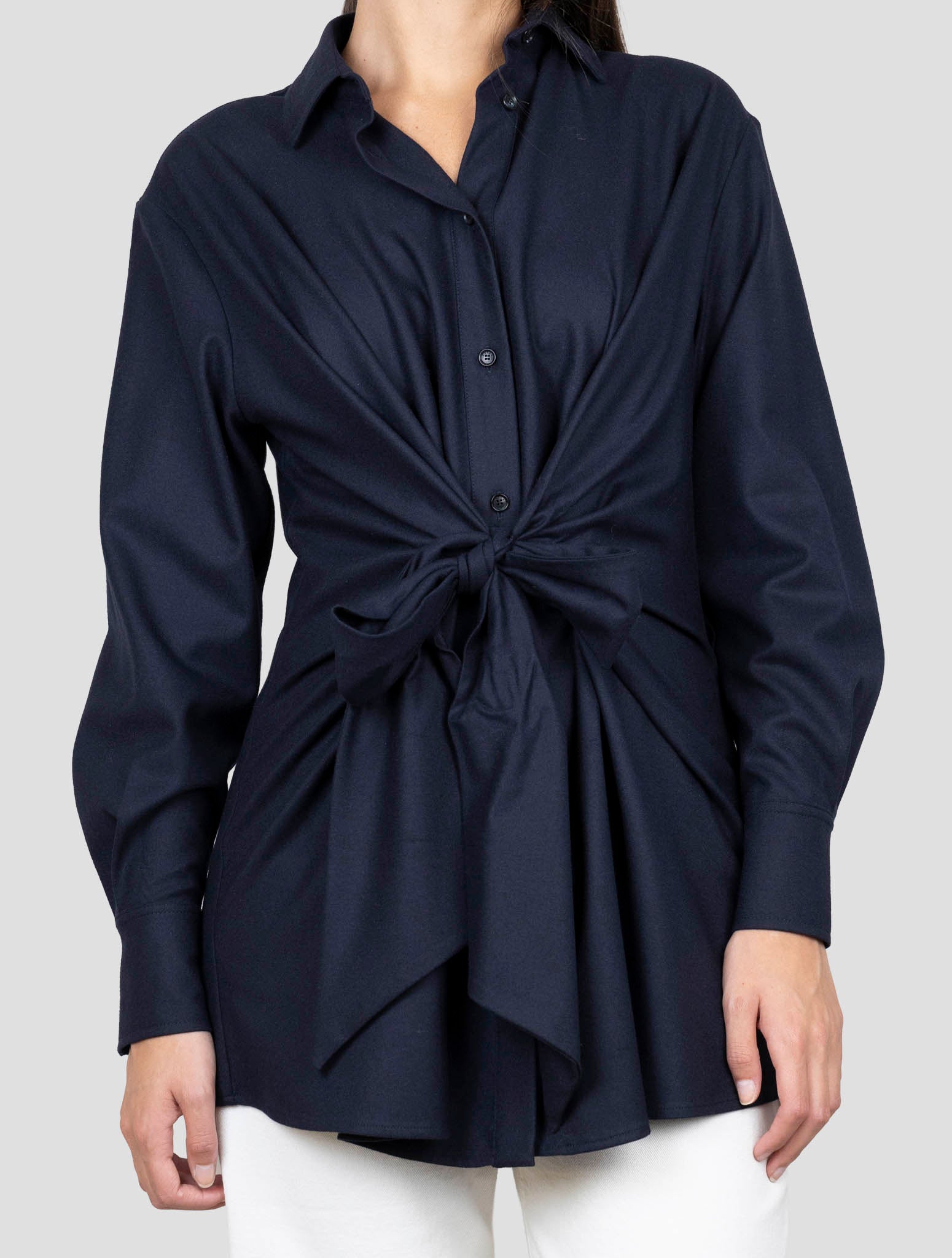 Kiton  Blue Cashmere Ea Shirt
