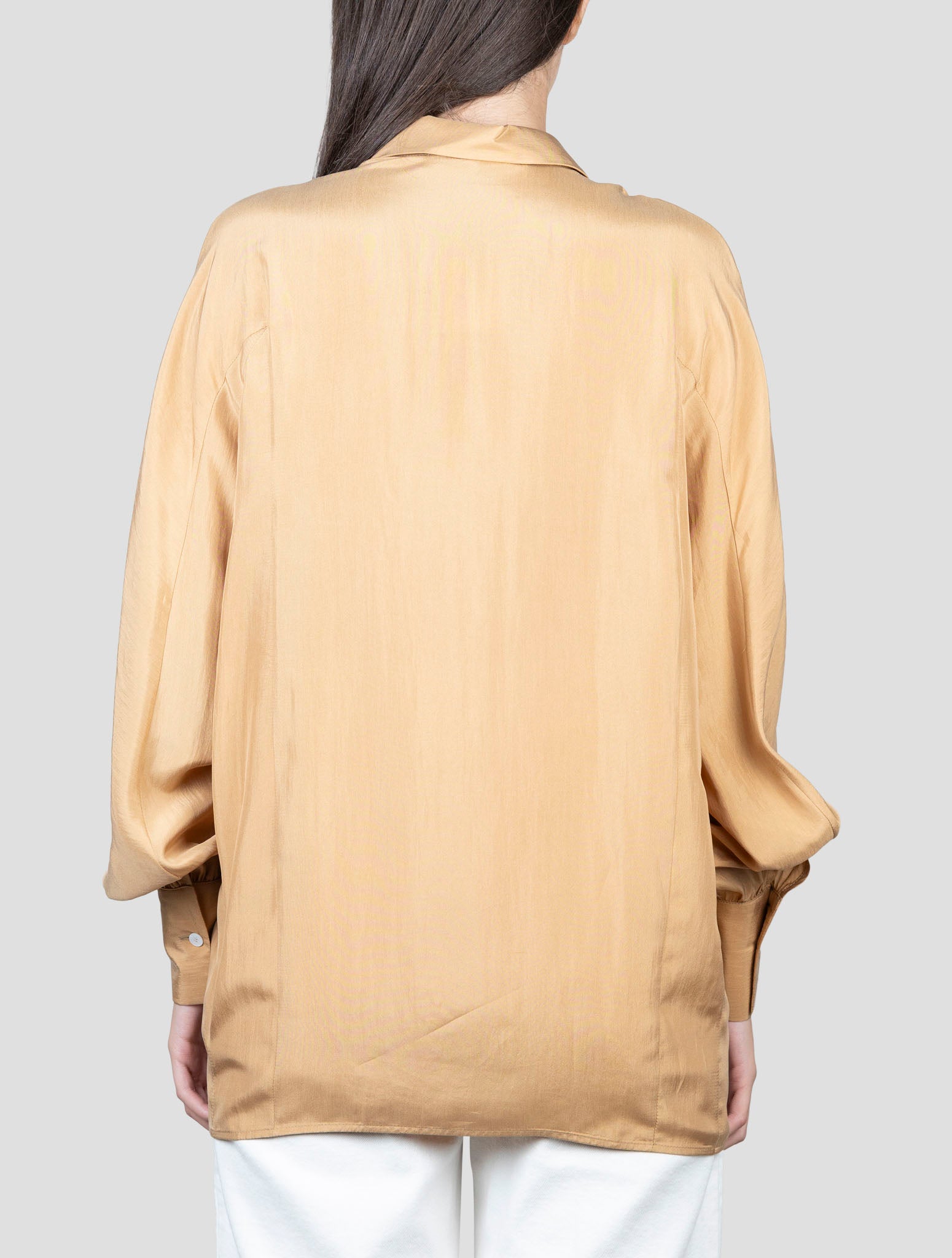 Kiton Brown Silk Shirt