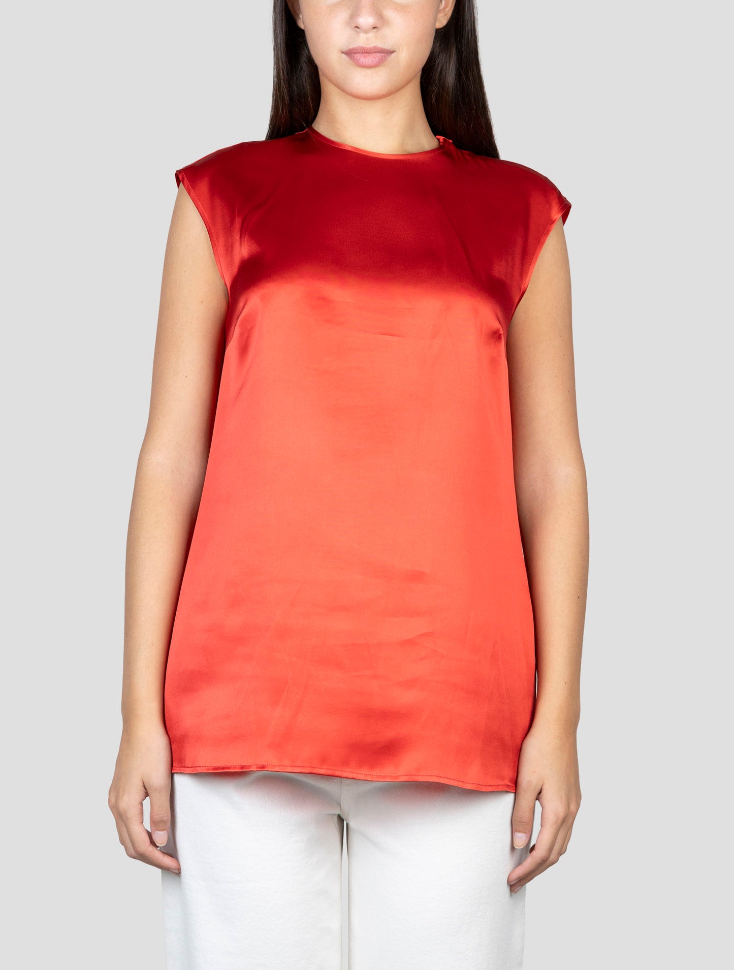 Kiton Red Silk Shirt