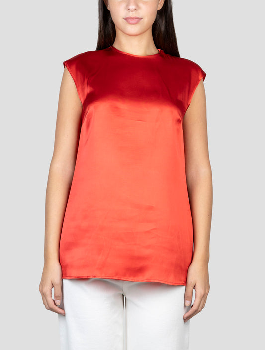 Kiton Red Silk Shirt