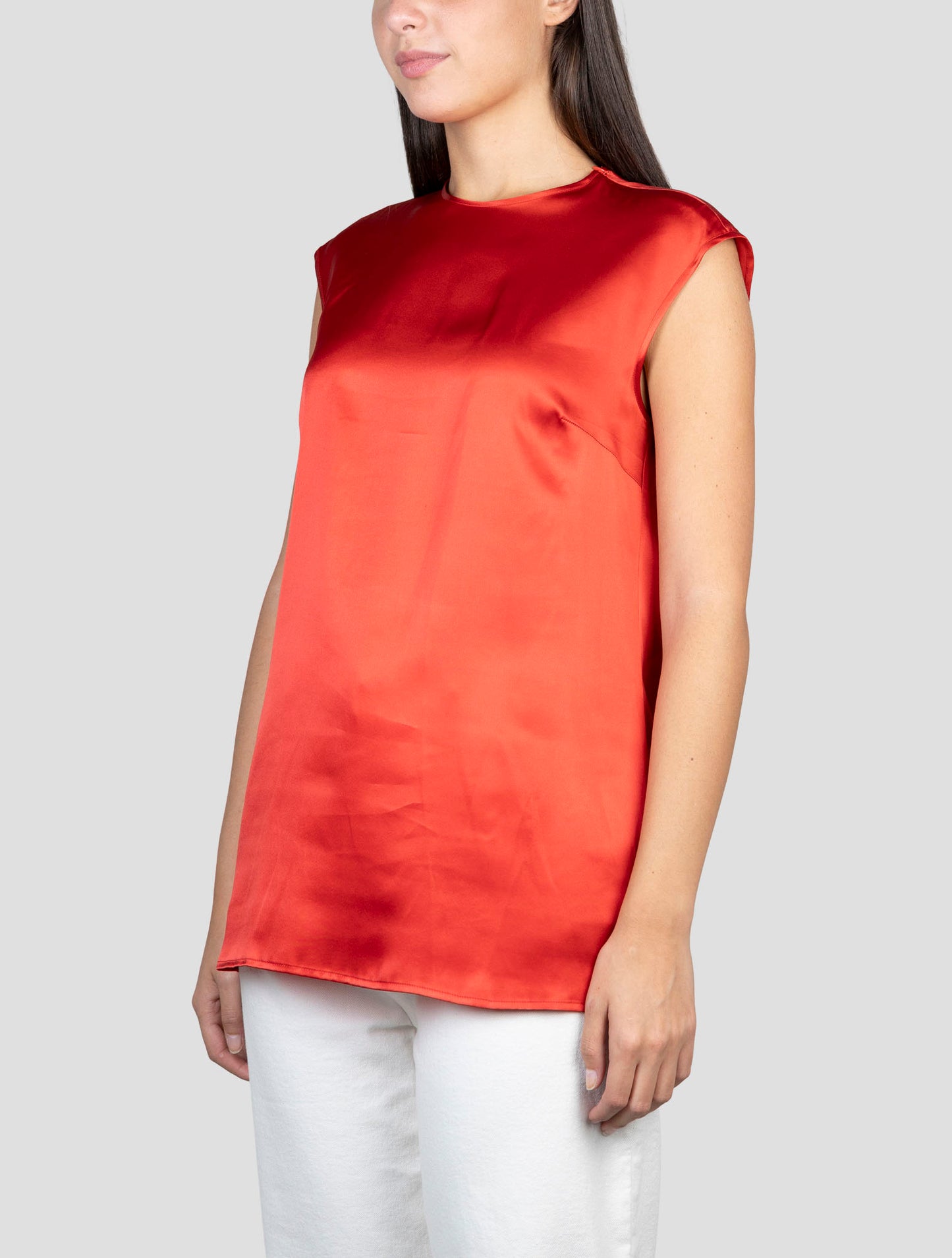 Kiton Red Silk Shirt