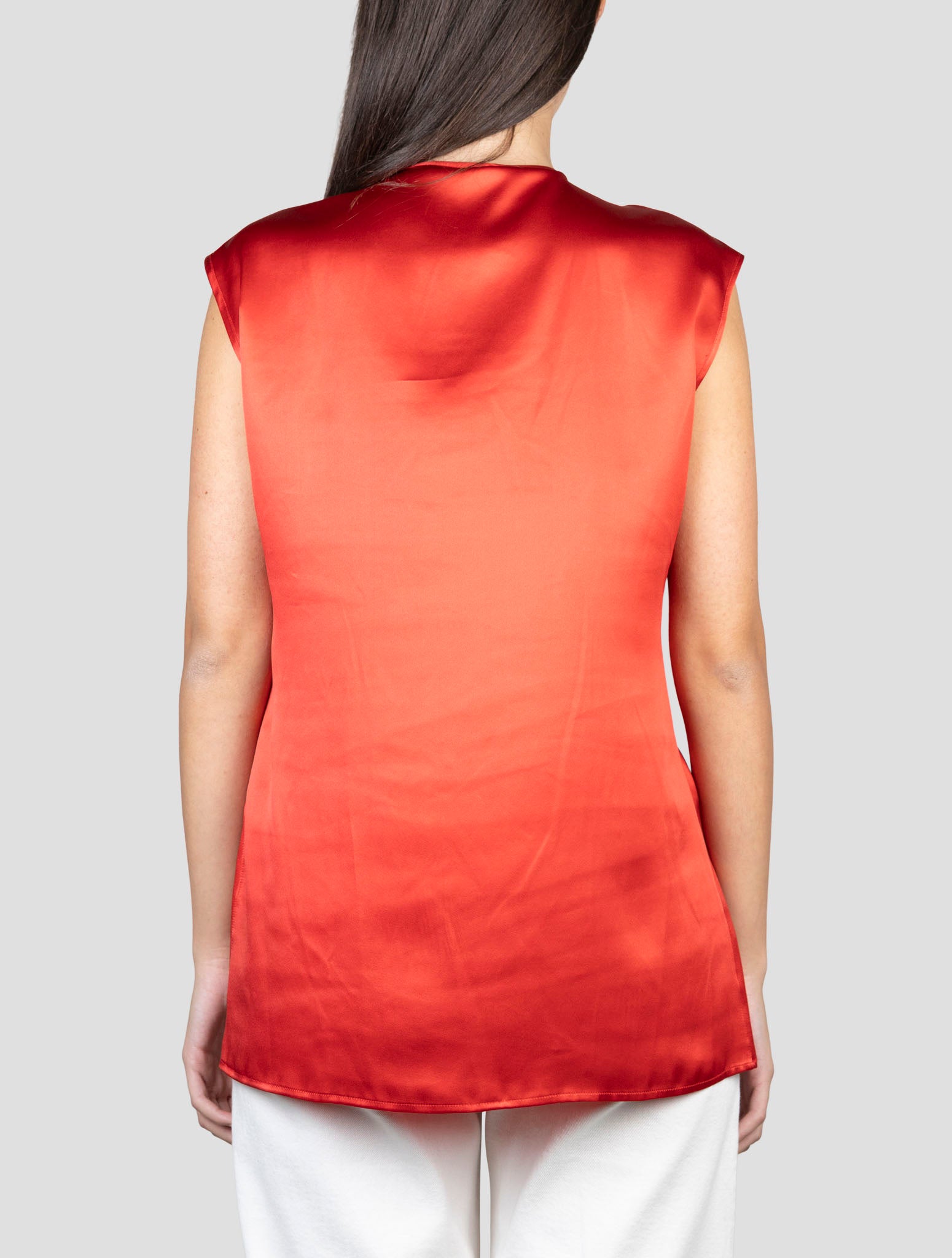 Kiton Red Silk Shirt