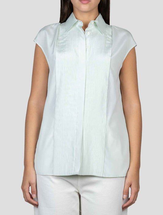 Kiton Green Silk Ea Shirt