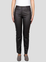 Kiton Brown Leather Pants