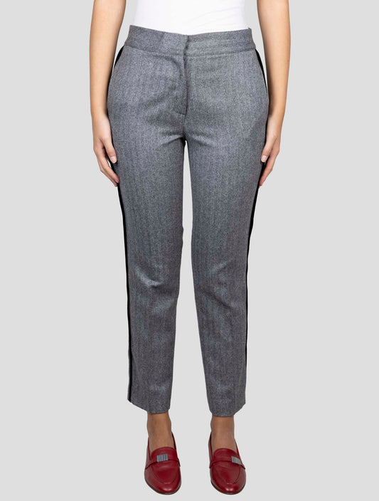 Kiton Gray Cashmere Mohair Silk Pants