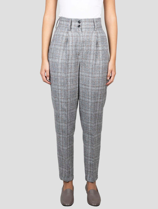 Kiton Gray Brown Wool Alpaca Pa Pants