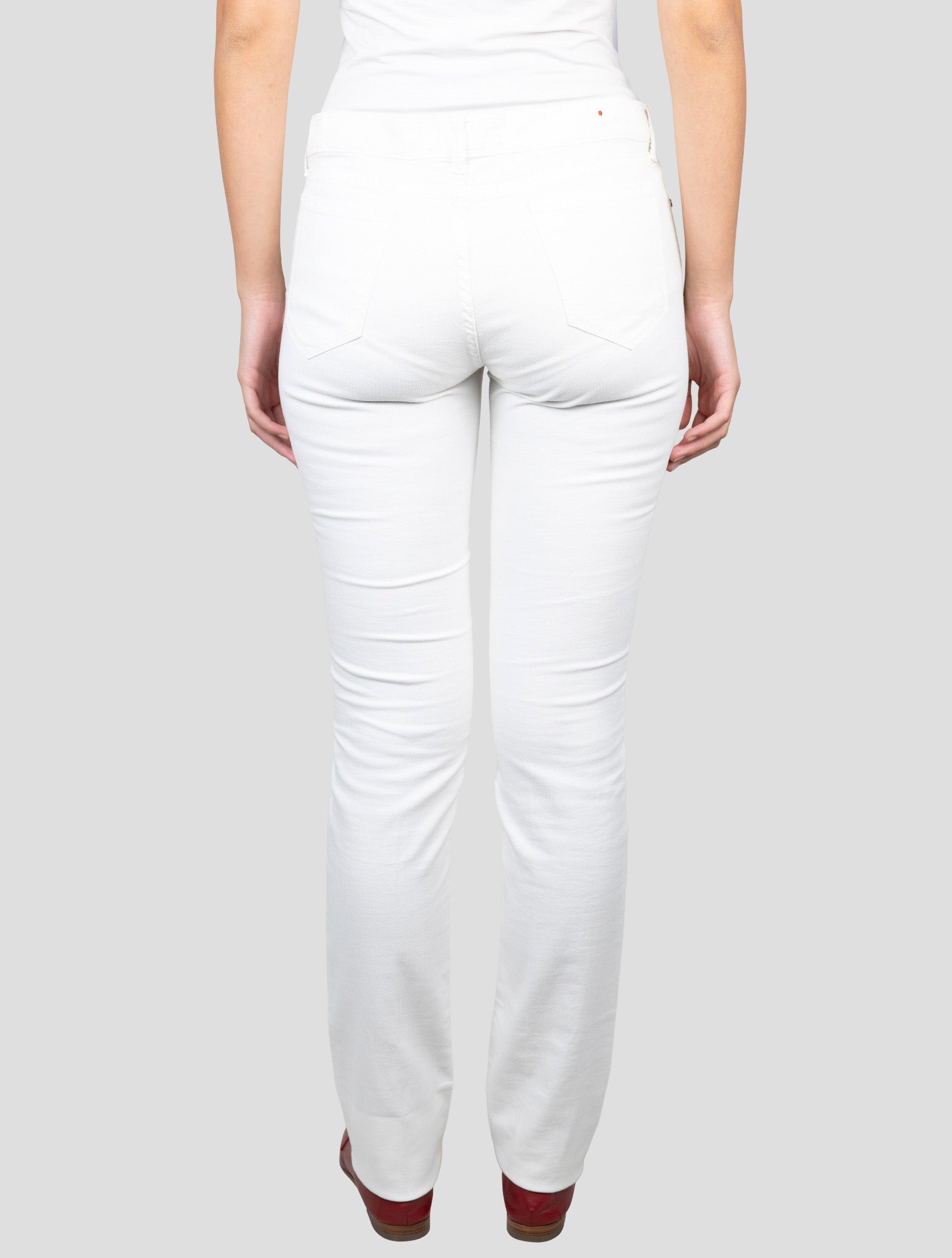 Kiton White Cotton Linen Ea Jeans