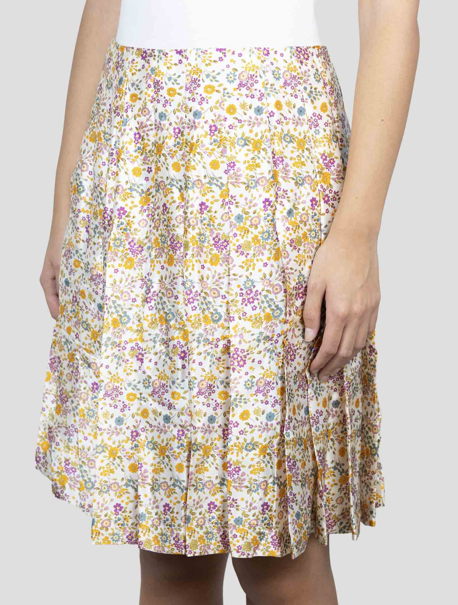 Kiton Multicolor Silk Skirt