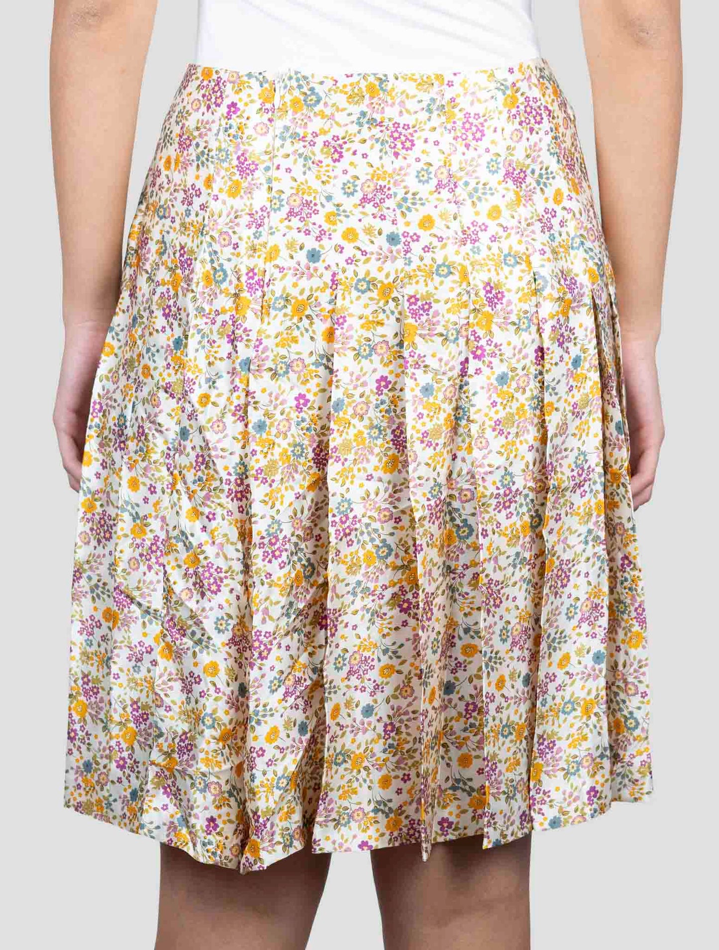 Kiton Multicolor Silk Skirt