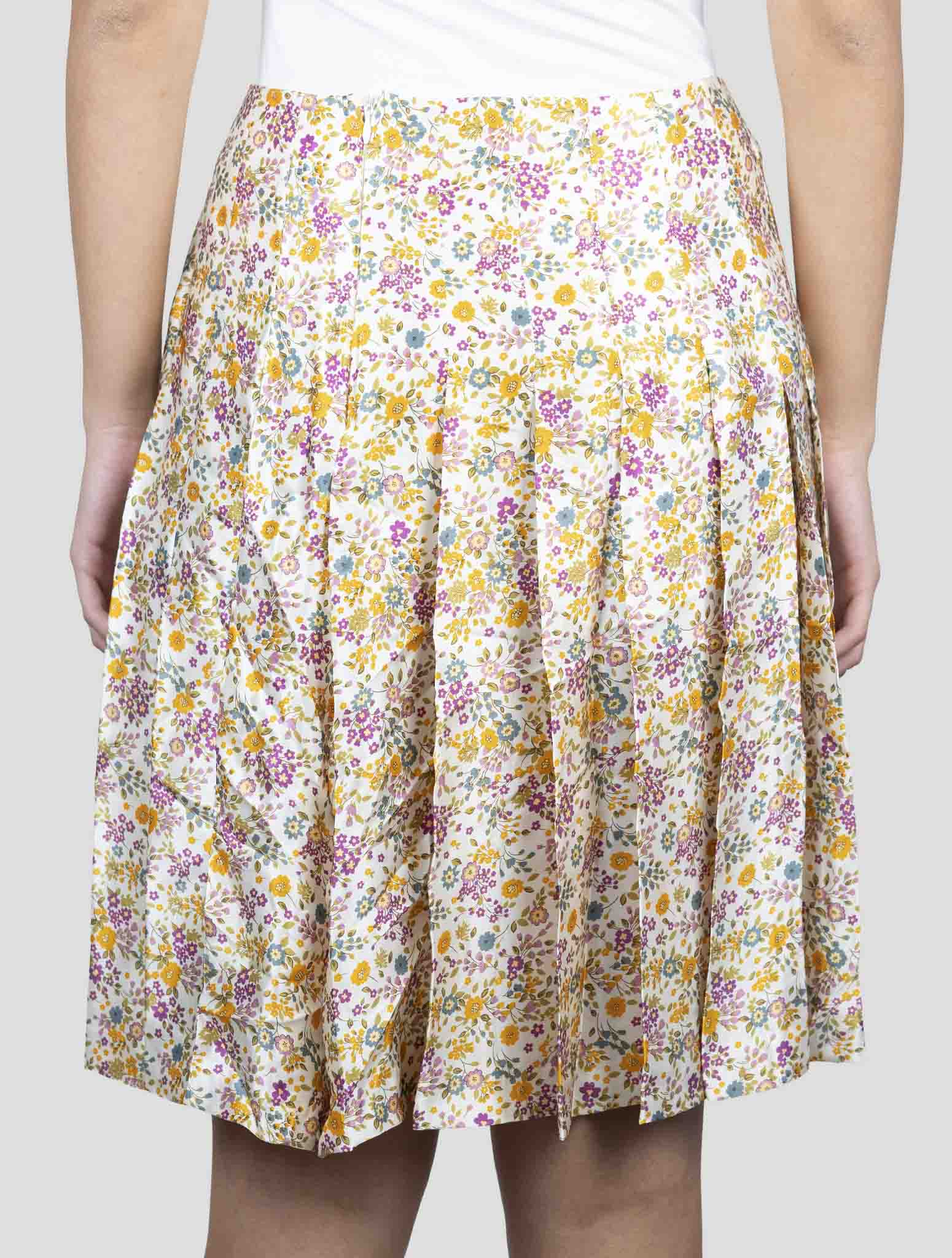 Kiton Multicolor Silk Skirt