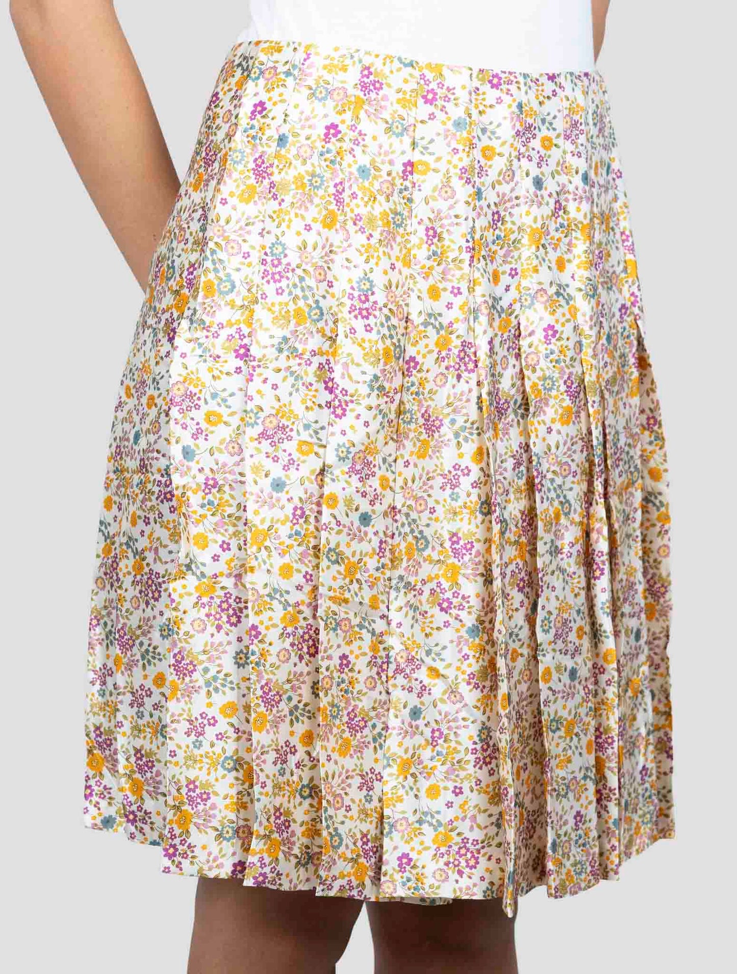Kiton Multicolor Silk Skirt