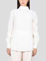 Kiton White Silk Shirt