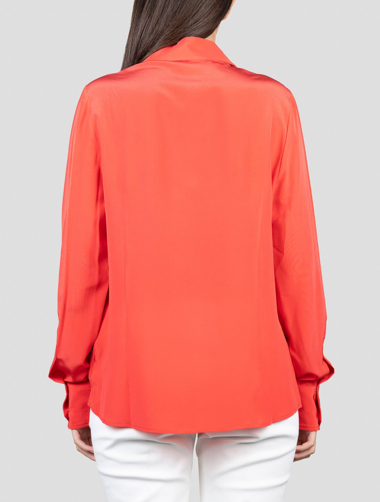 Kiton Red Silk Shirt