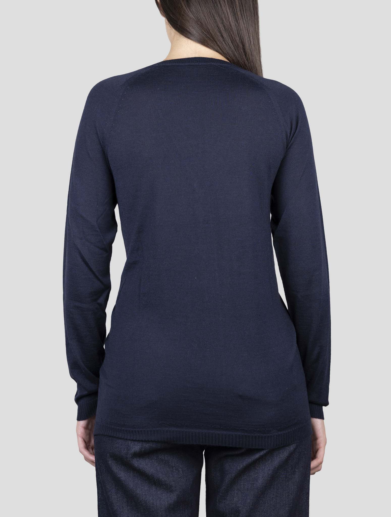Kiton Blue Cashmere Silk Sweater Cardigan
