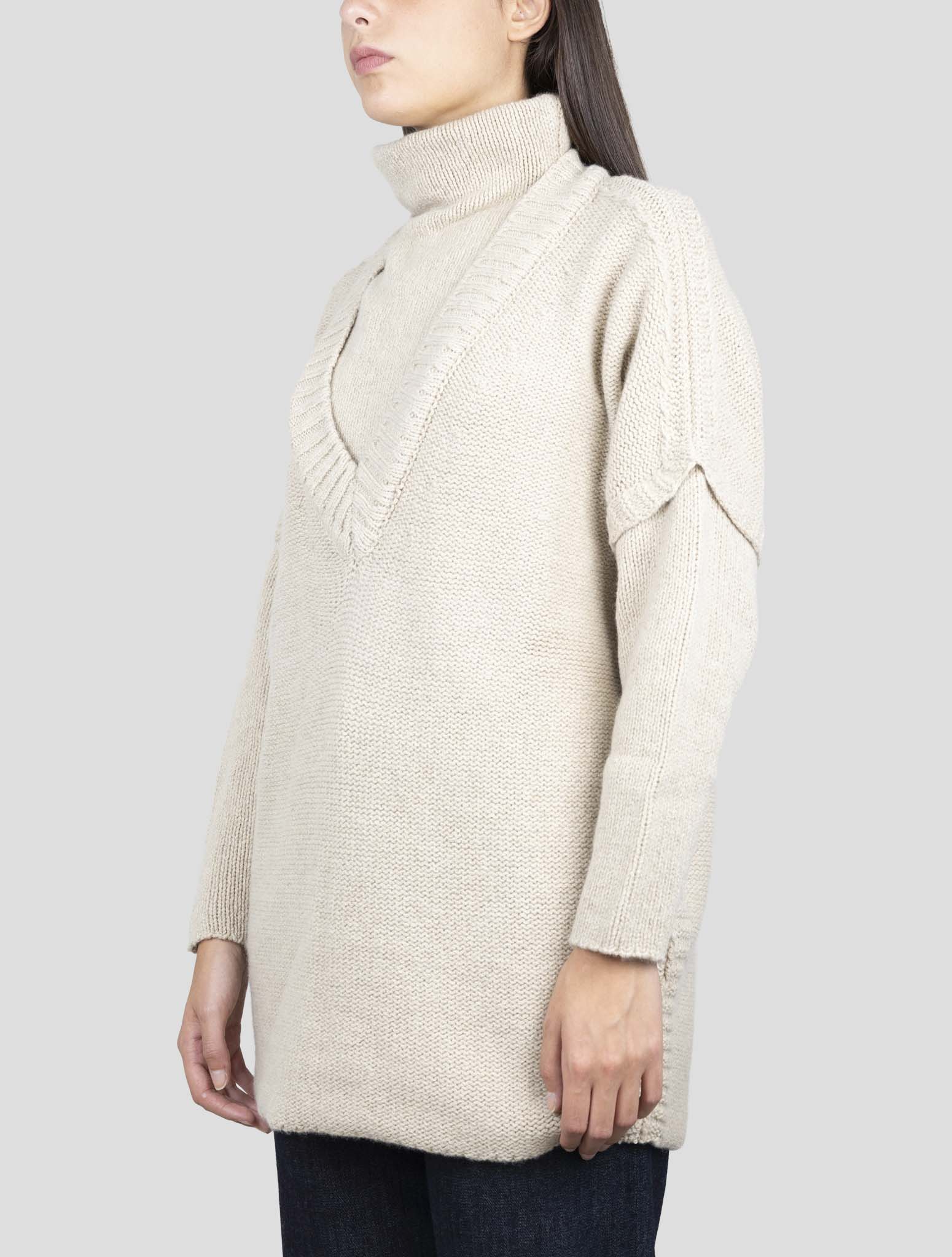 Kiton Brown Cashmere Zibellino Sweater V-Neck
