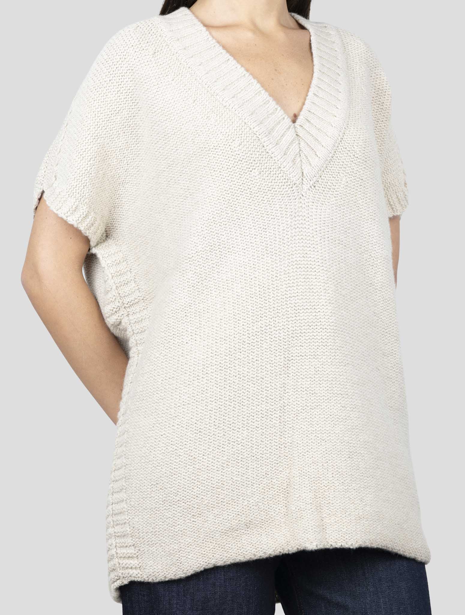 Kiton Brown Cashmere Zibellino Sweater V-Neck