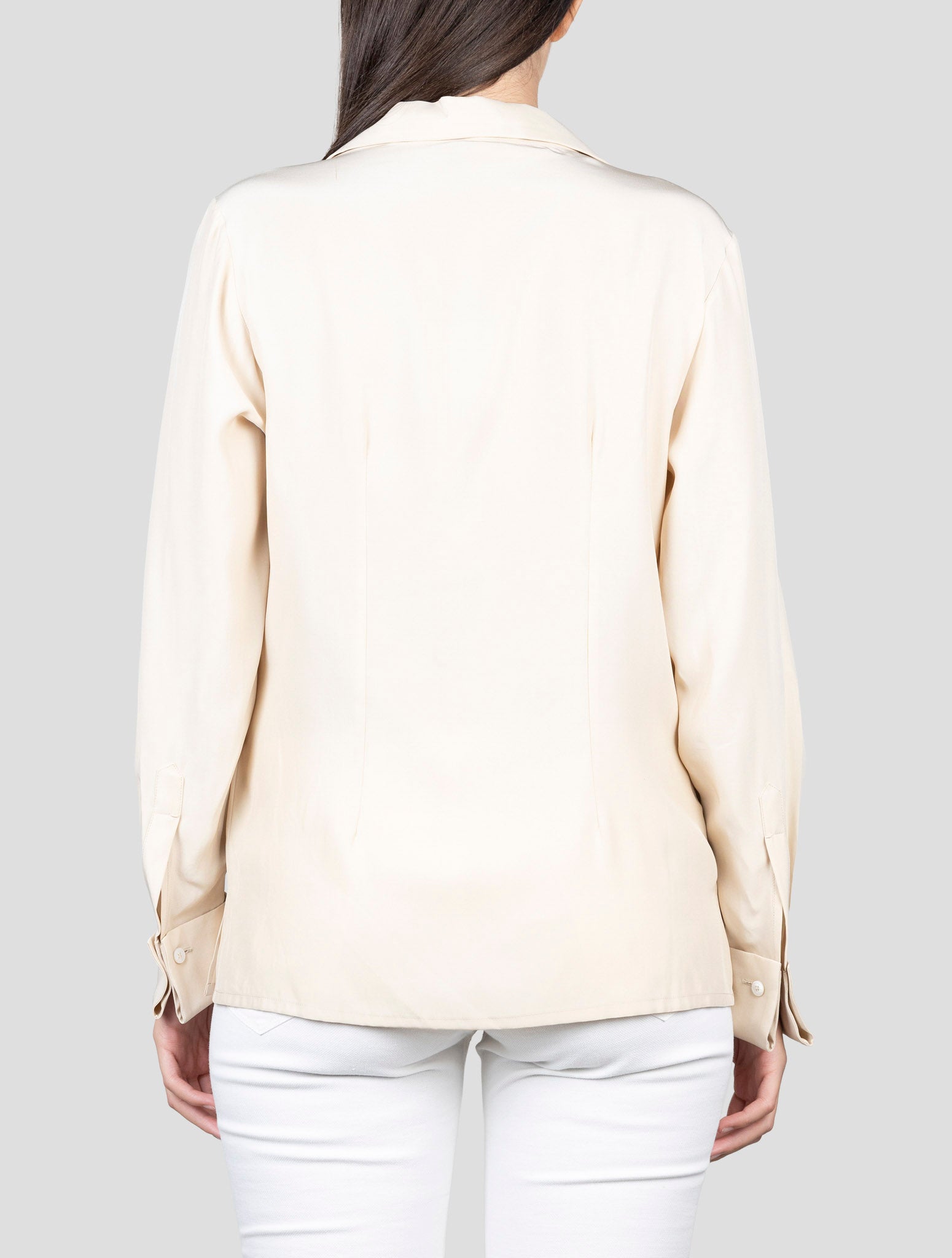 Kiton Beige Silk Shirt