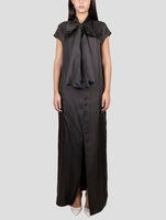 Kiton Brown Silk Dress