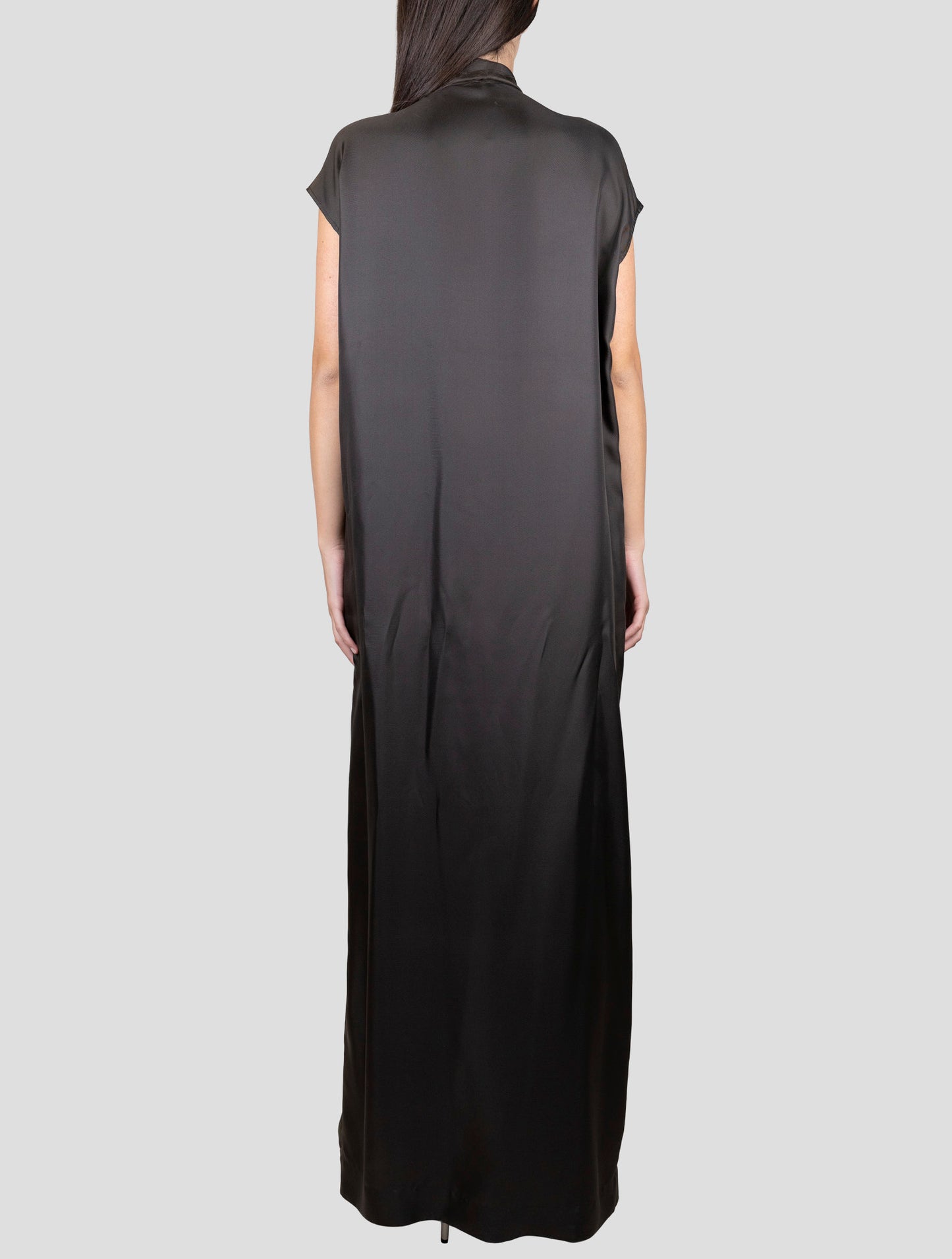 Kiton Brown Silk Dress