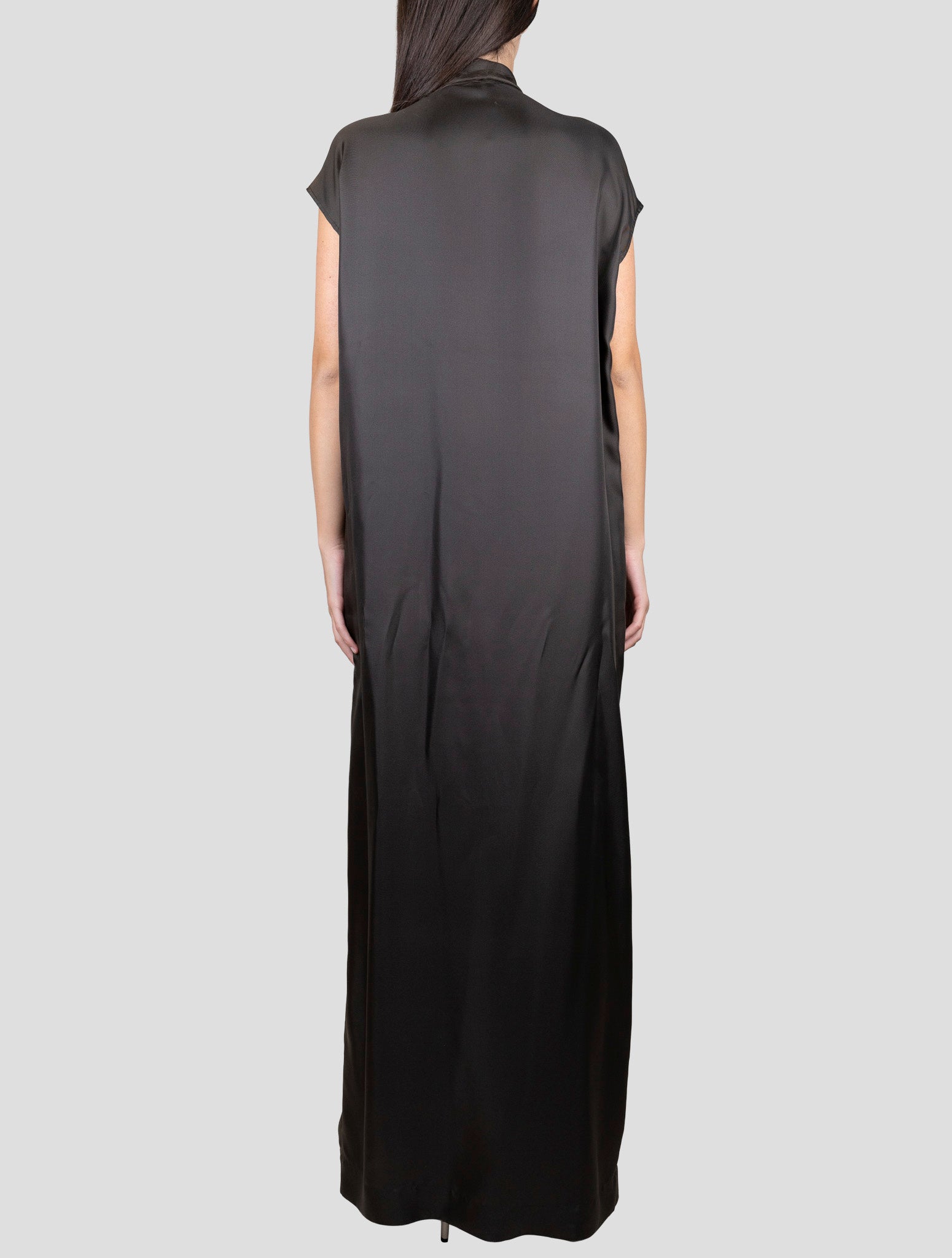 Kiton Brown Silk Dress