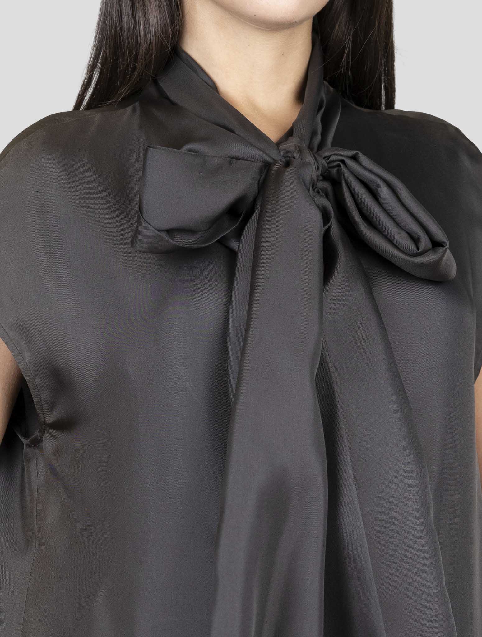 Kiton Brown Silk Dress