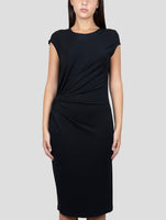 Kiton Black Viscose Ea Dress