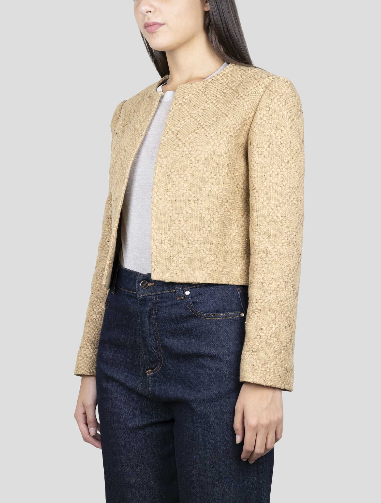 Kiton Brown Cotton Viscose Silk Coat
