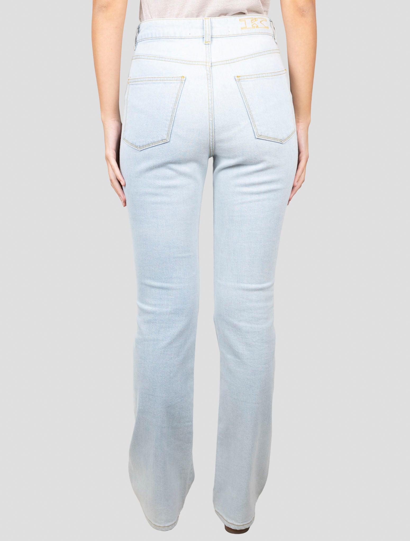Kiton Light Blue Cotton Cashmere Ea Jeans