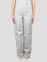 Kiton Light Gray Cotton Ea Cargo Jeans