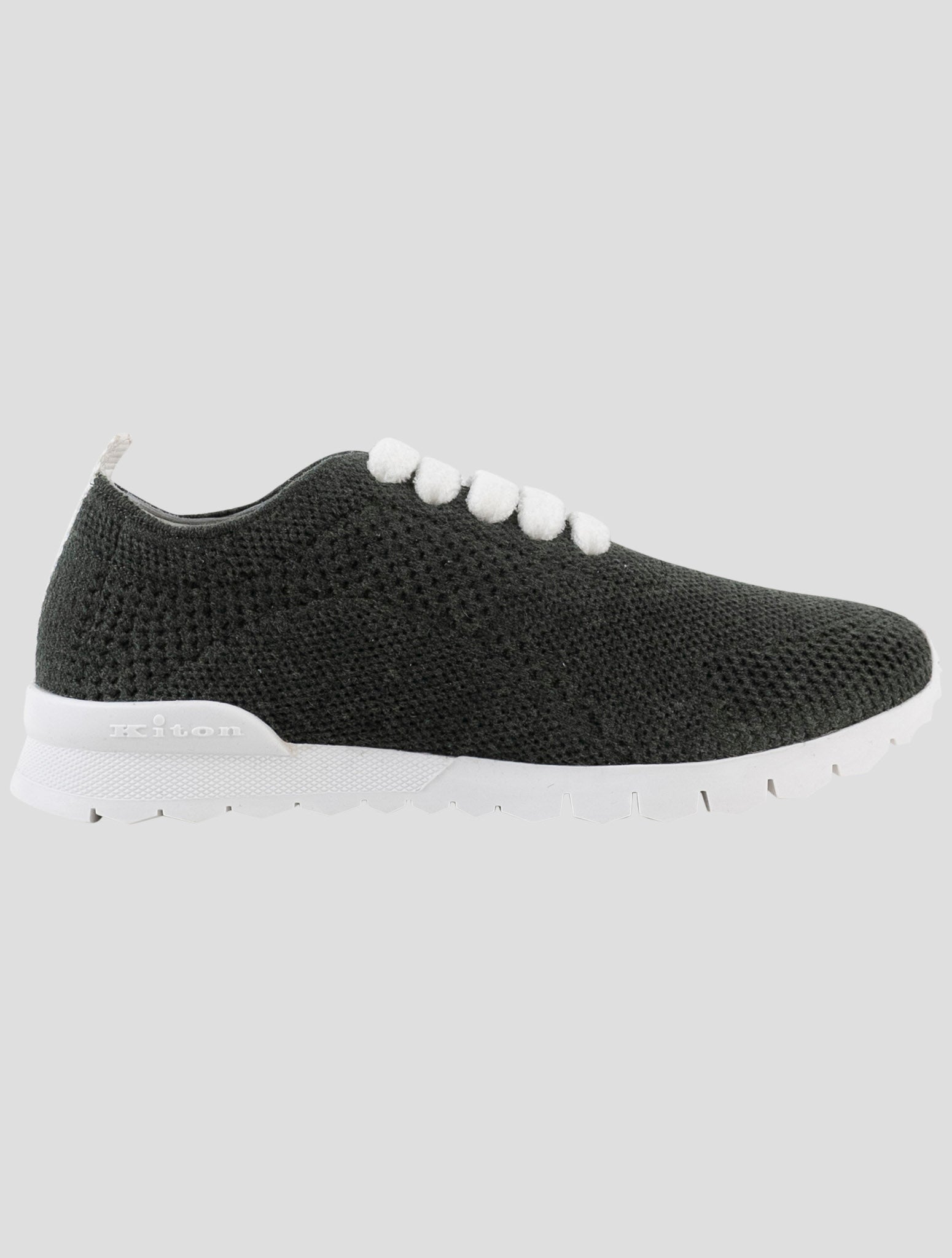 Kiton Green Cashmere Sneakers