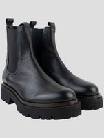 Kiton Black Leather Boots