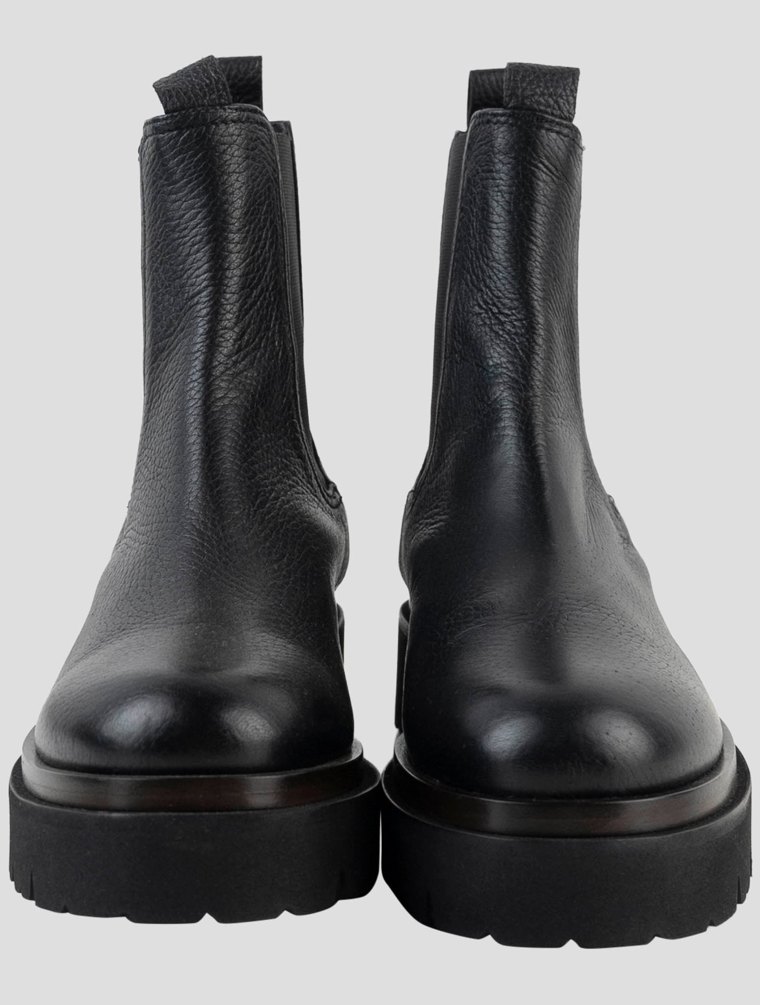 Kiton Black Leather Boots