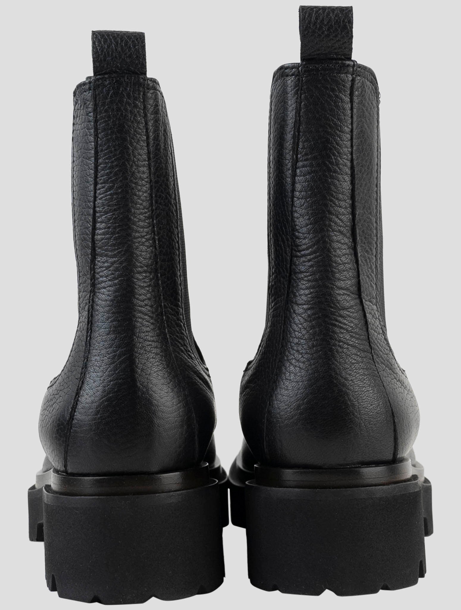 Kiton Black Leather Boots