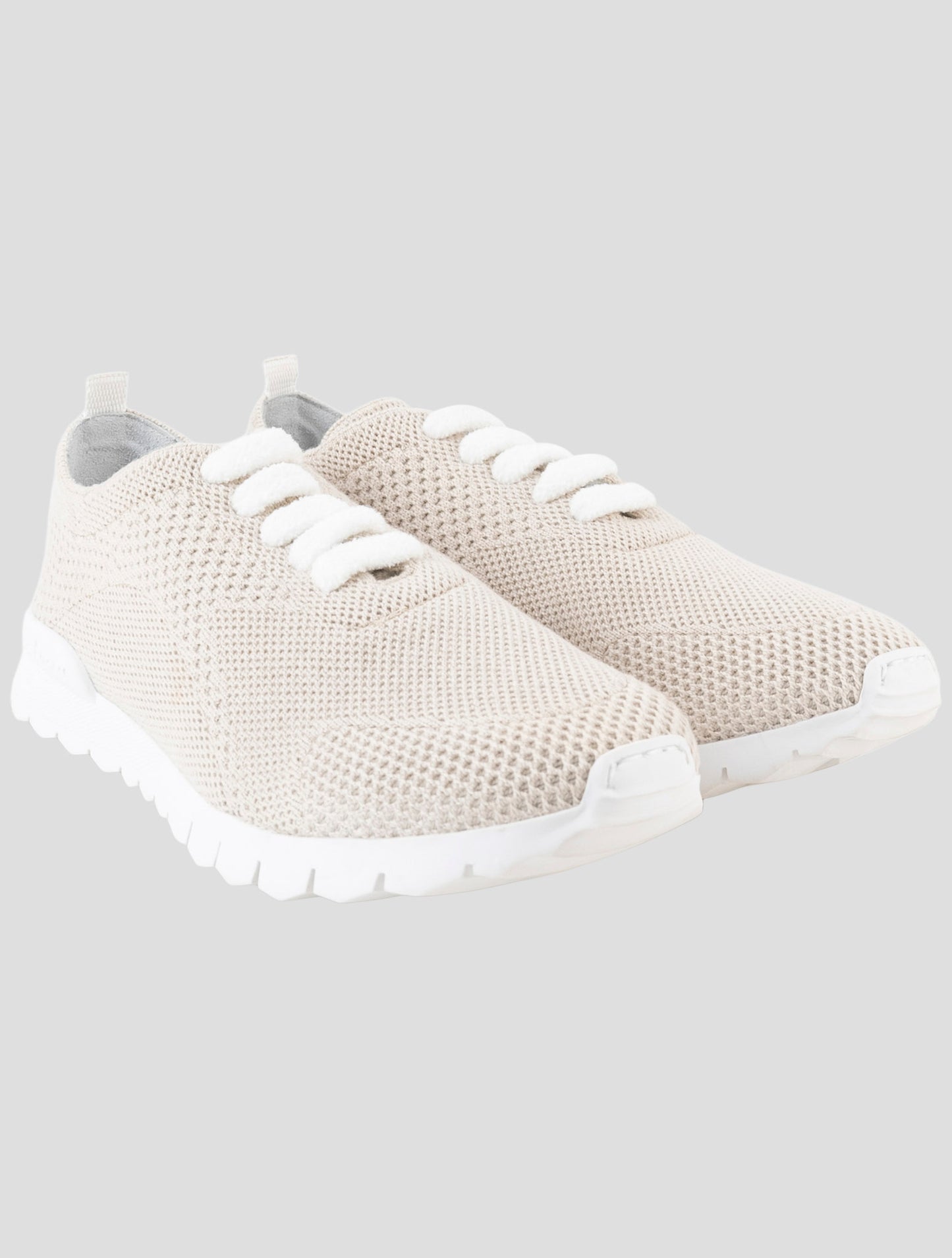 Kiton Beige Cashmere Sneakers
