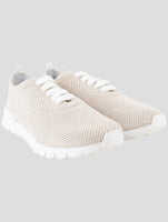 Kiton Beige Cashmere Sneakers
