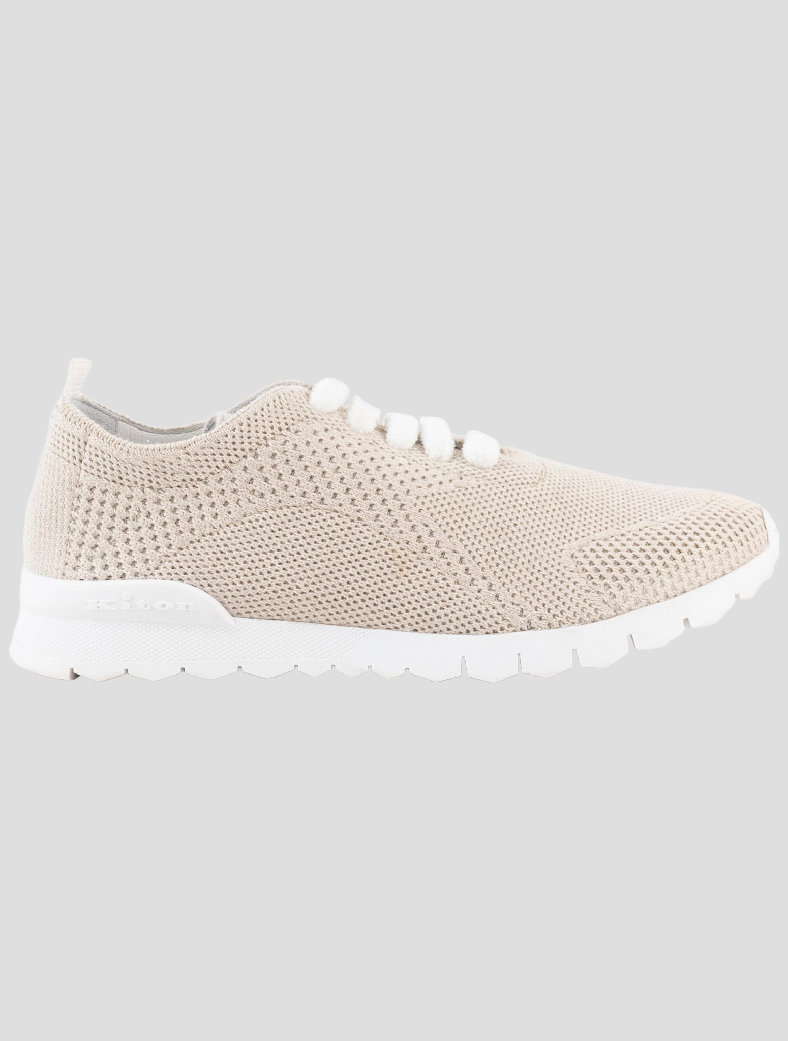 Kiton Beige Cashmere Sneakers