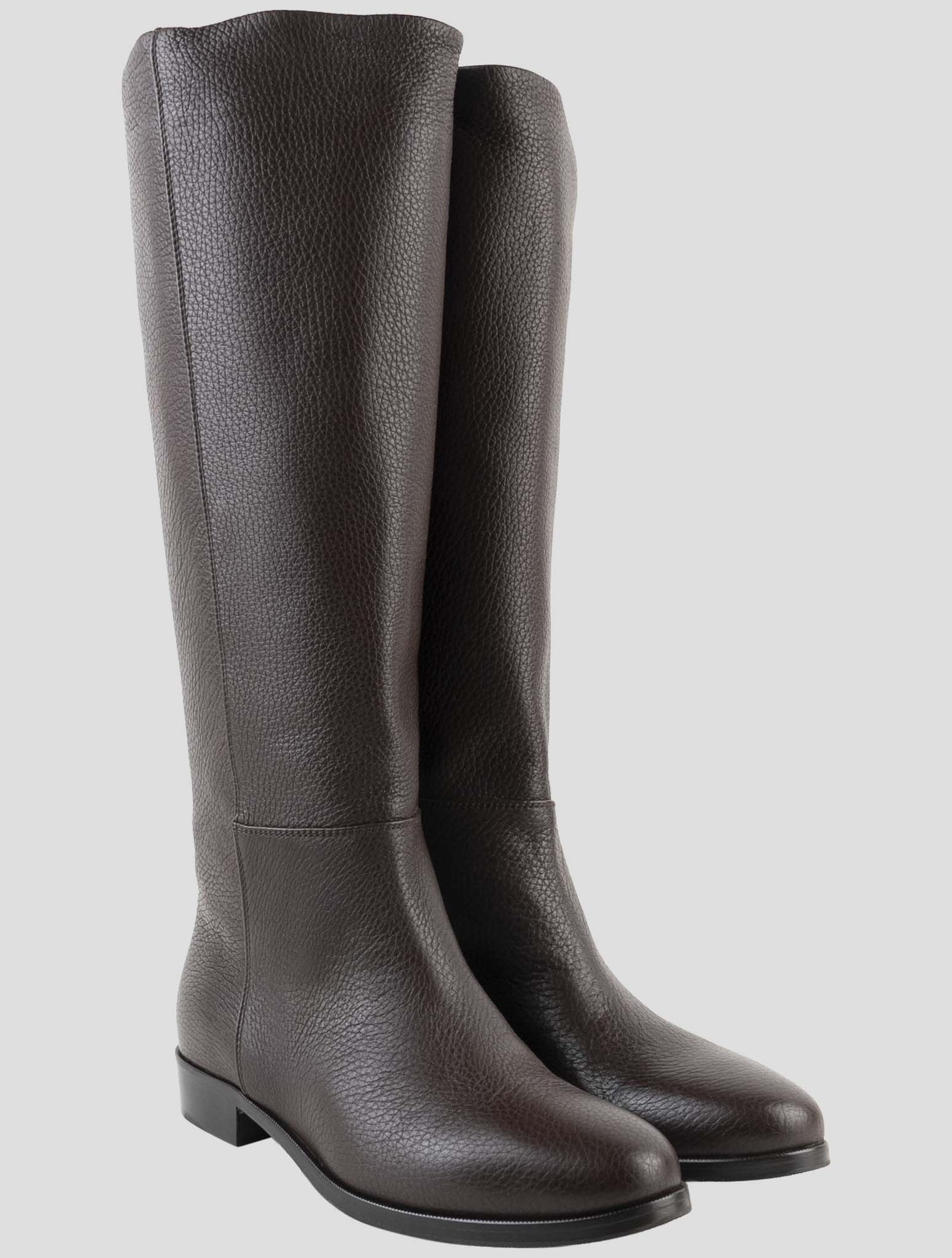 Kiton Brown Leather Boots