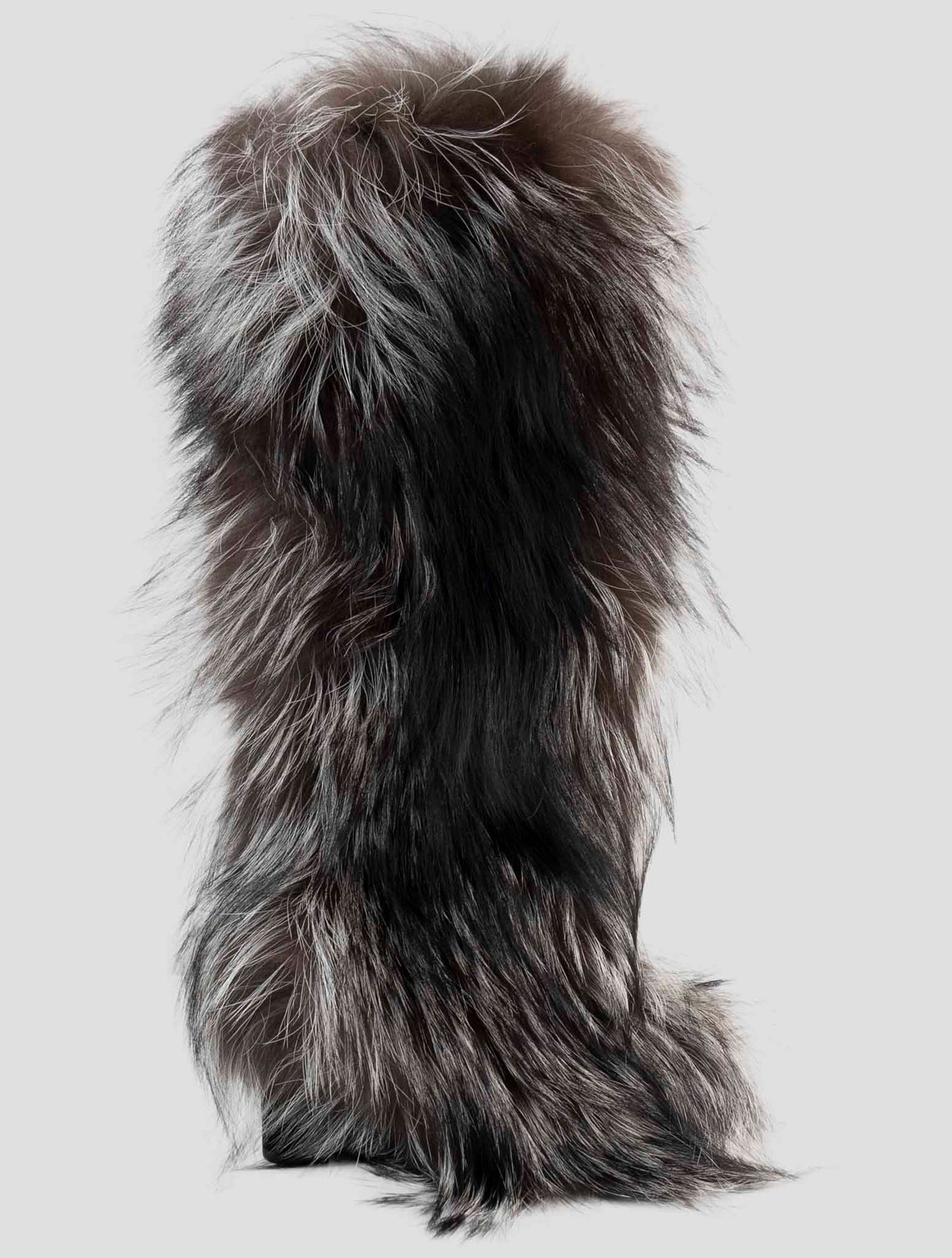 Kiton Brown White Fox Boots