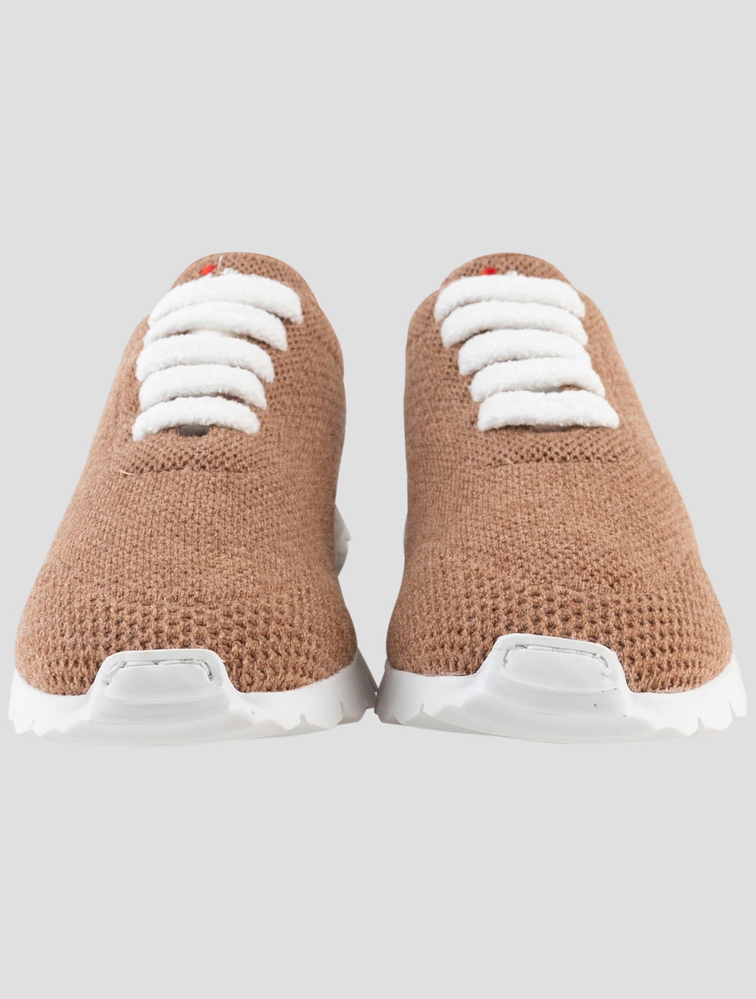 Kiton Brown Cashmere Sneakers