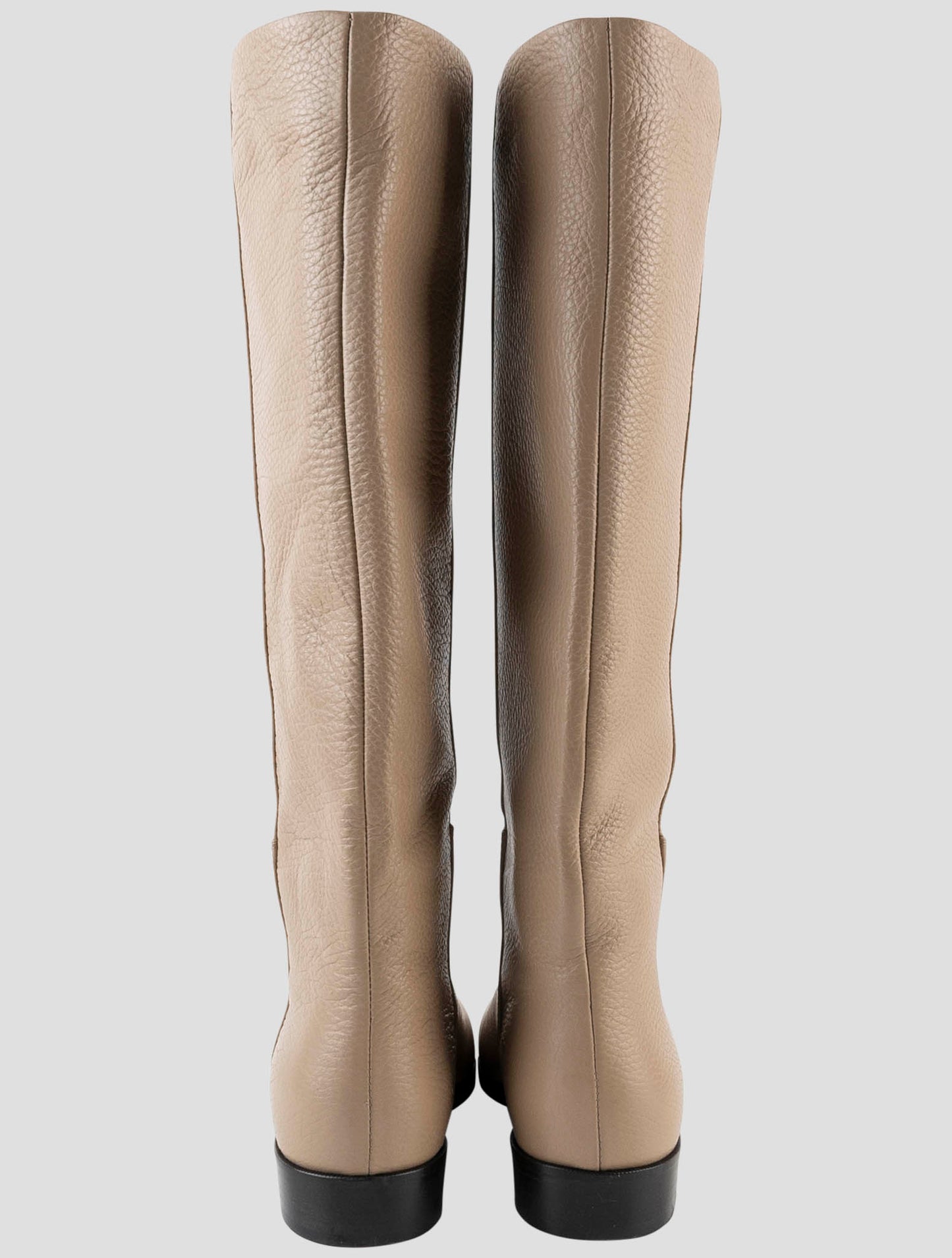 Kiton Beige Leather Boots