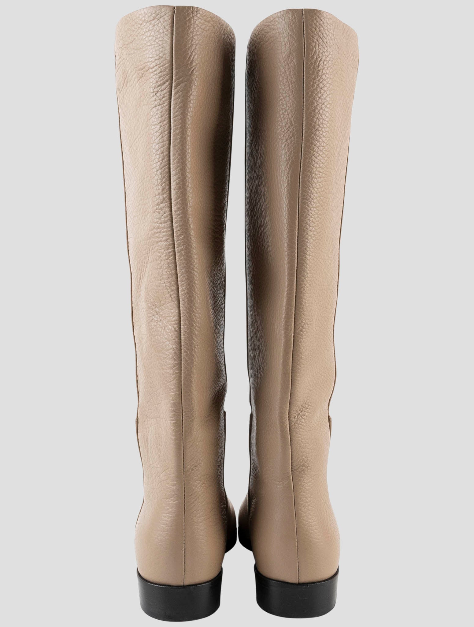 Kiton Beige Leather Boots