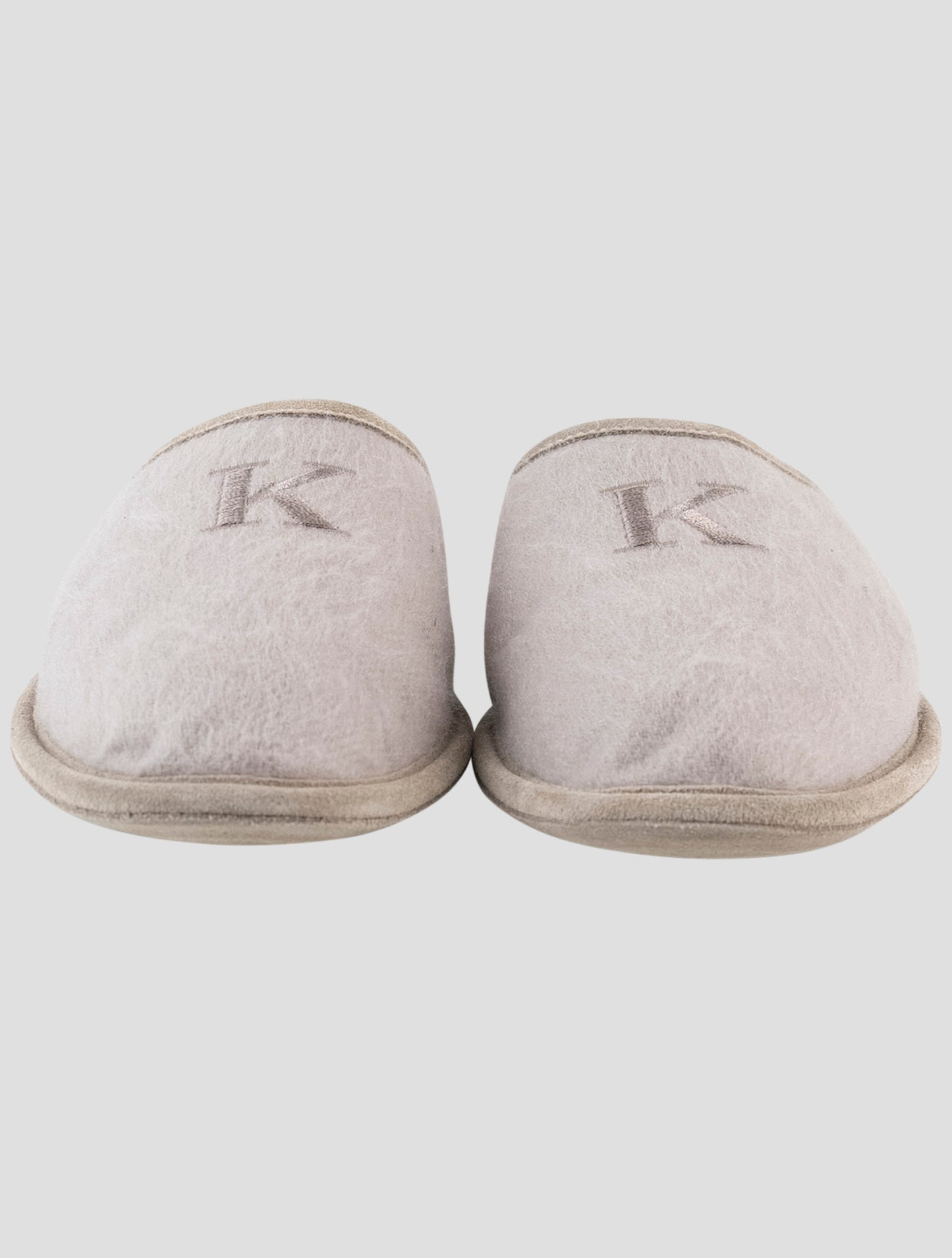 Kiton Beige Cashmere Slippers