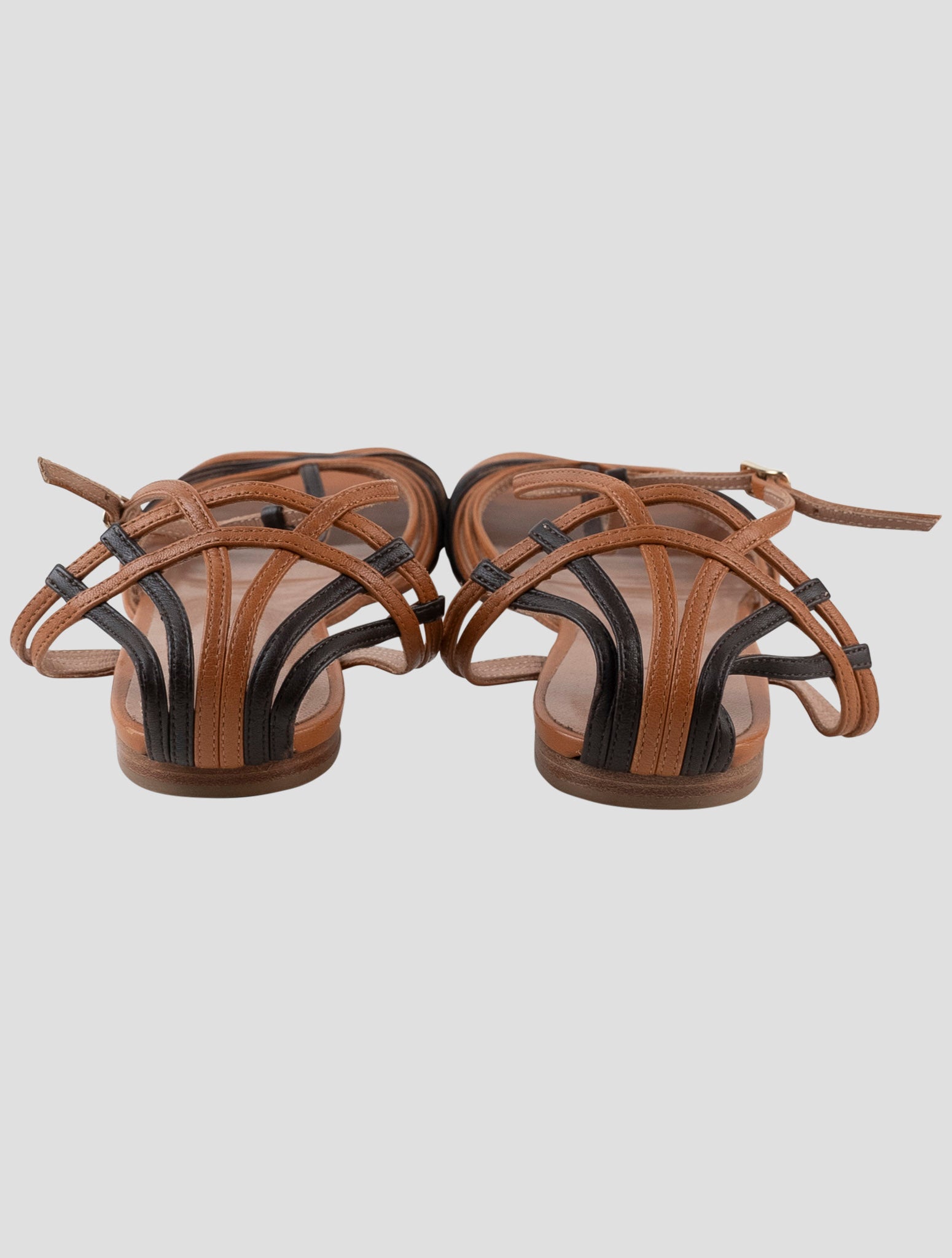 Kiton Brown Leather Slingback