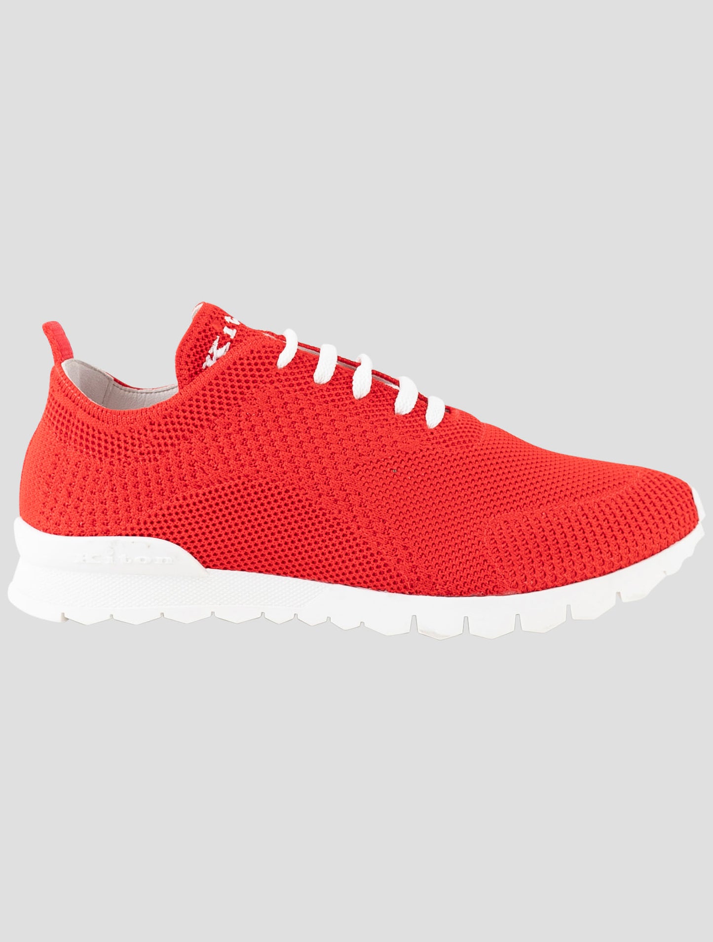Kiton Red Cotton Ea Sneakers